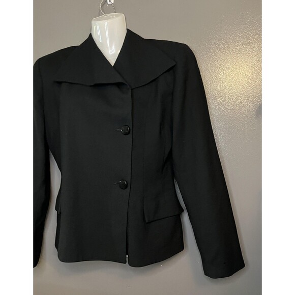 Ann Taylor Blazer Womens 6 Wool Formal Career Jacket Made in USA Classic Pockets - Picture 3 of 6